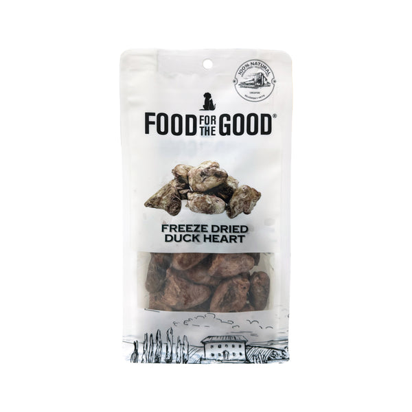 Food For The Good Freeze Dried Duck Heart Pet Treats, 70g