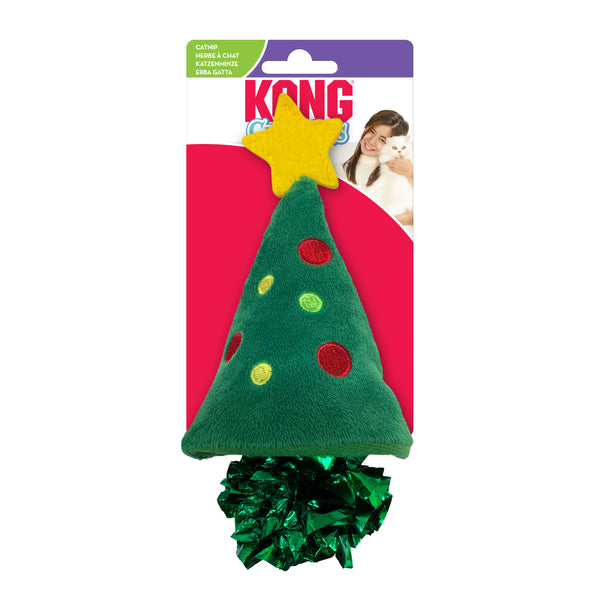 Kong Holiday Crackles Christmas Tree Cat Toy