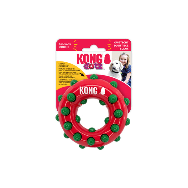 Kong Holiday Dotz Ring Dog Toy (Large)