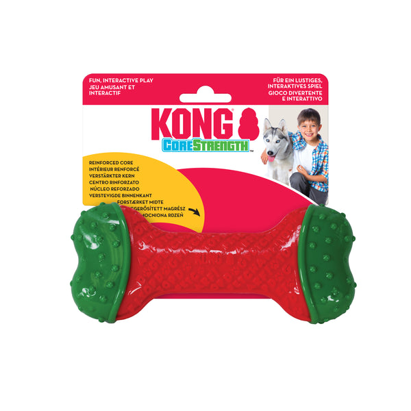 Kong Holiday CoreStrength Bone Dog Toy (2 Sizes)