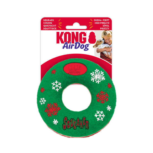 Kong Holiday Airdog Donut Dog Toy (Medium)