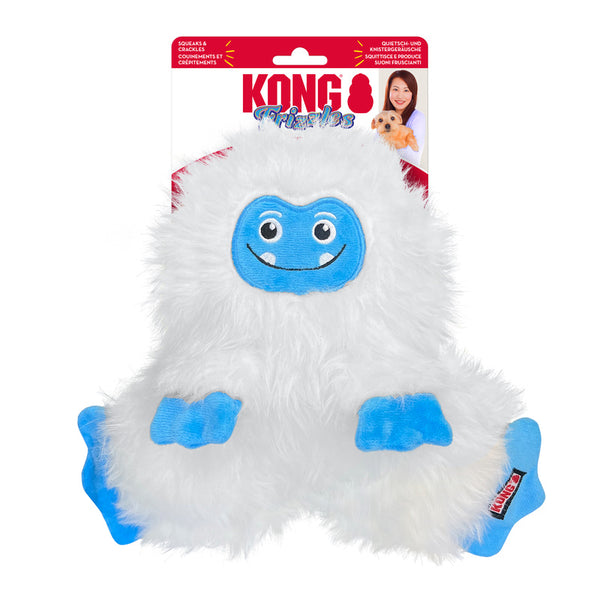 Kong Holiday Frizzles Yeti Dog Plush Toy