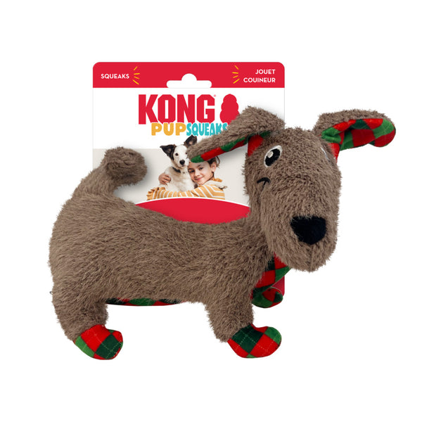 Kong Holiday PupSqueaks Tucker Dog Plush Toy (Medium)