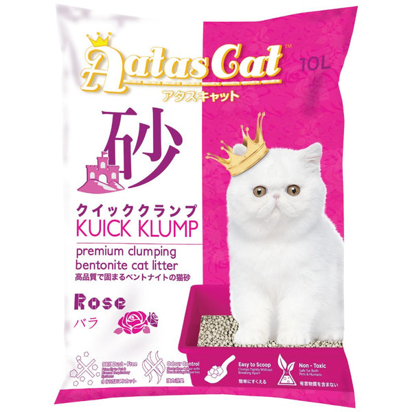 Aatas Cat Kuick Klump Rose Bentonite Cat Litter, 10L