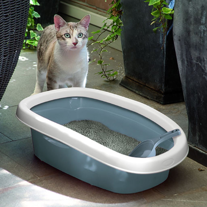 Stefanplast Sprint 20 Cat Litter Tray - Powder Pink - Happy Hoomans