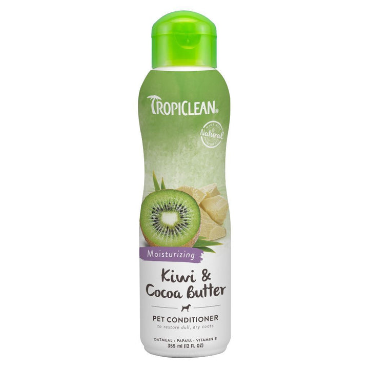 Tropiclean Kiwi & Cocoa Butter Pet Conditioner, 12oz - Happy Hoomans